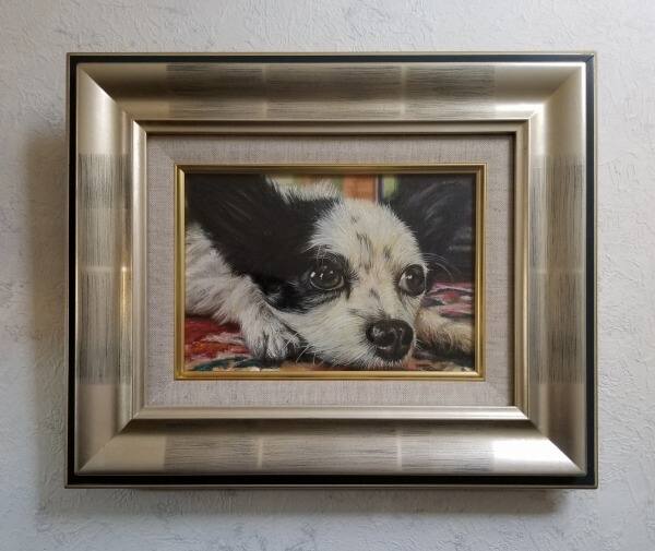 ペットの似顔絵油絵