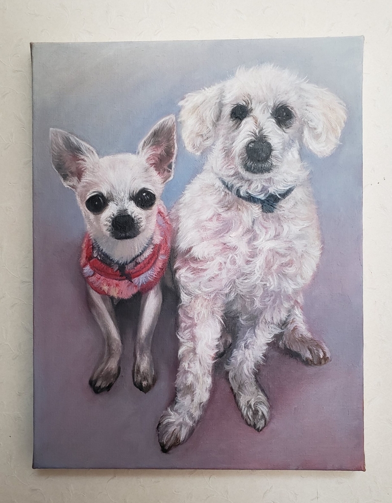 ペット似顔絵まむすてゆ作品例